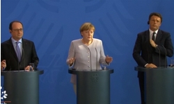 PS BR-EXIT -  Merkel, Hollande e Renzi definem prioridades que UE deve discutir-