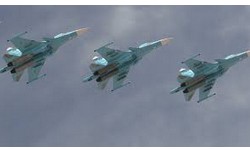 SRIA - Aviao russa destri comboio de 120 jihadistas que iria retormar Palmira