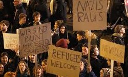 BERLIM - Um Milho de Alemes protestam aos gritos de 