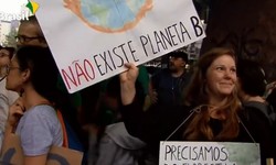 Manifestantes em mais de 150 pases defendem o meio ambiente