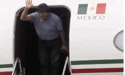 EVO MORALES chega ao Mxico em Asilo Poltico