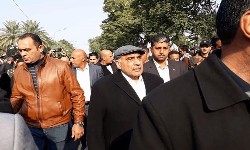IRAQUE Procisso Fnebre celebra o combate contra o ISIS pelo general SOLEIMANI