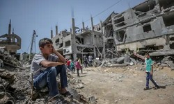 PALESTINOS Voltam a suas Casas Devastadas, em GAZA