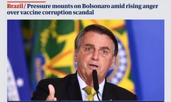 DEU NO THE GUARDIAN - Presso aumenta sobre Bolsonaro em Meio a Escndalo de Corrupo de Vacinas