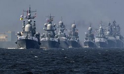 RSSIA celebra 325 aniversrio do Dia da Marinha com Desfile Naval e areo